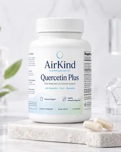 AirKind Quercetin Plus angled bottle render