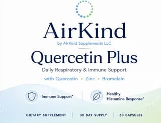 AirKind Quercetin Plus front label artwork